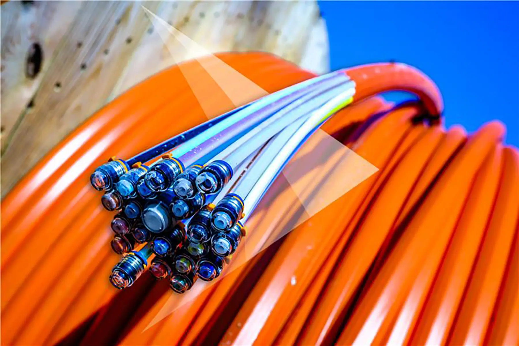 Fiber optic cable for highspeed broadband.